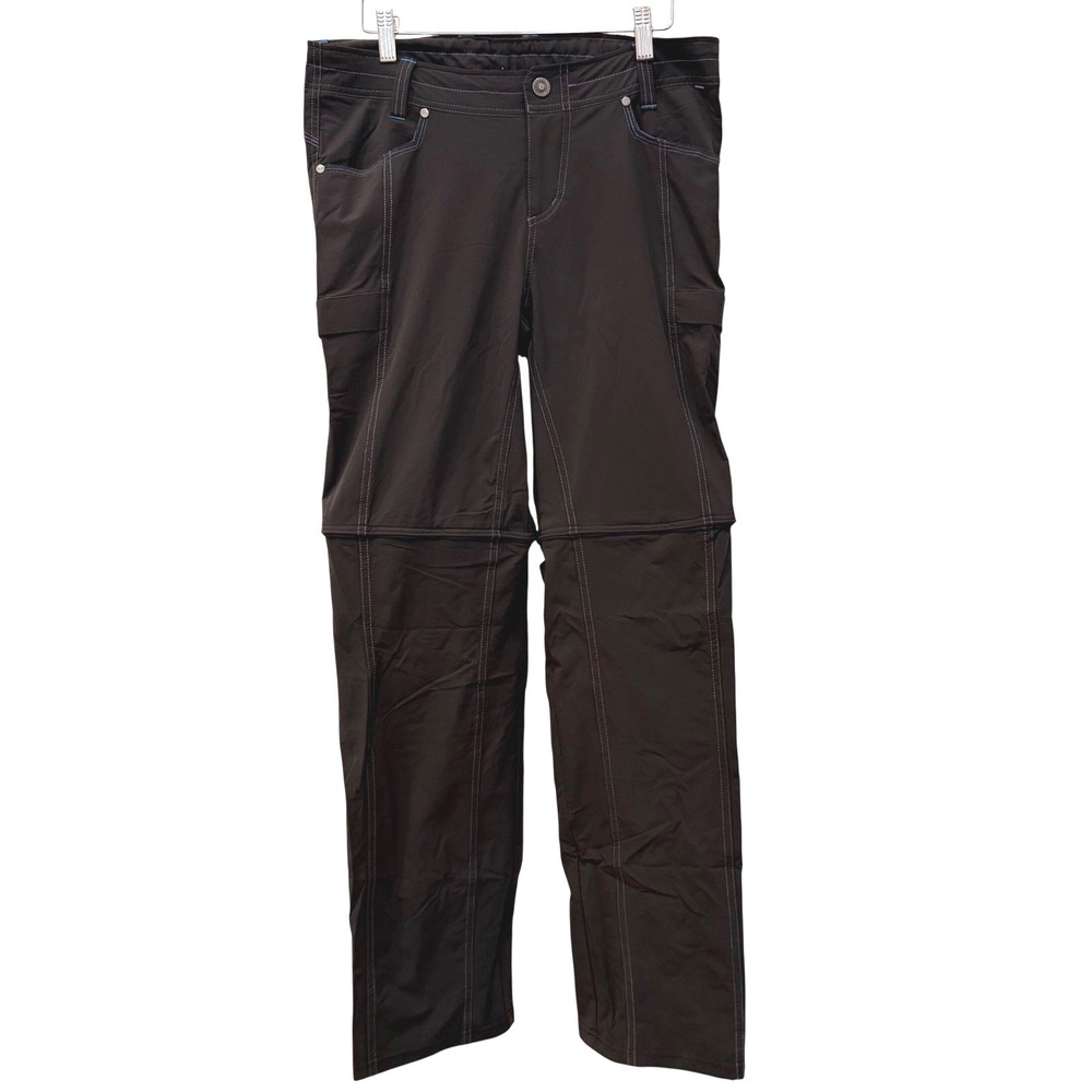 Kuhl Womens Anika Convertible Hiking Pants Gray Zip Off 10‎ Outdoors Gorpcore
